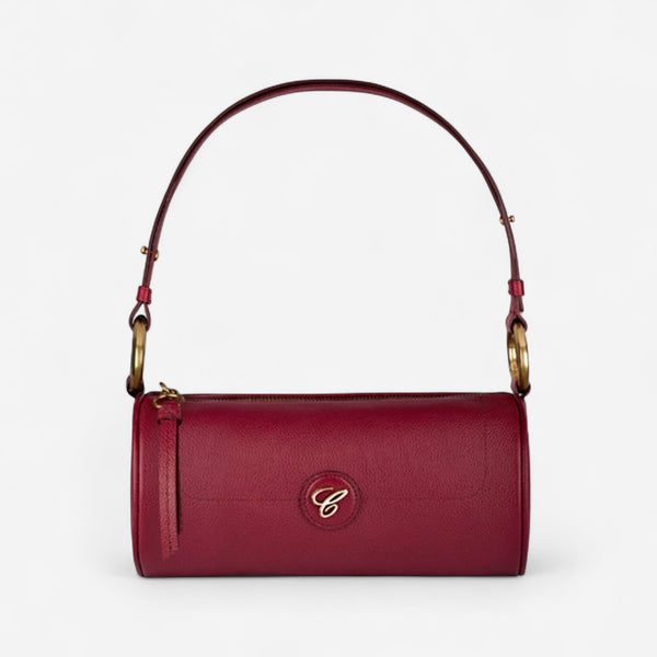 Chopard Happy Sport Bordeaux Leather Shoulder Bag 95000-1201 - THE SOLIST