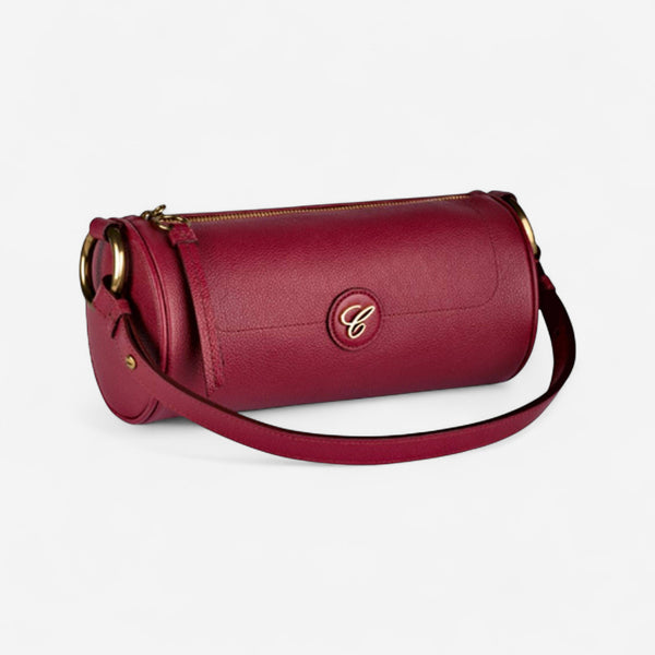 Chopard Happy Sport Bordeaux Leather Shoulder Bag 95000-1201 - THE SOLIST