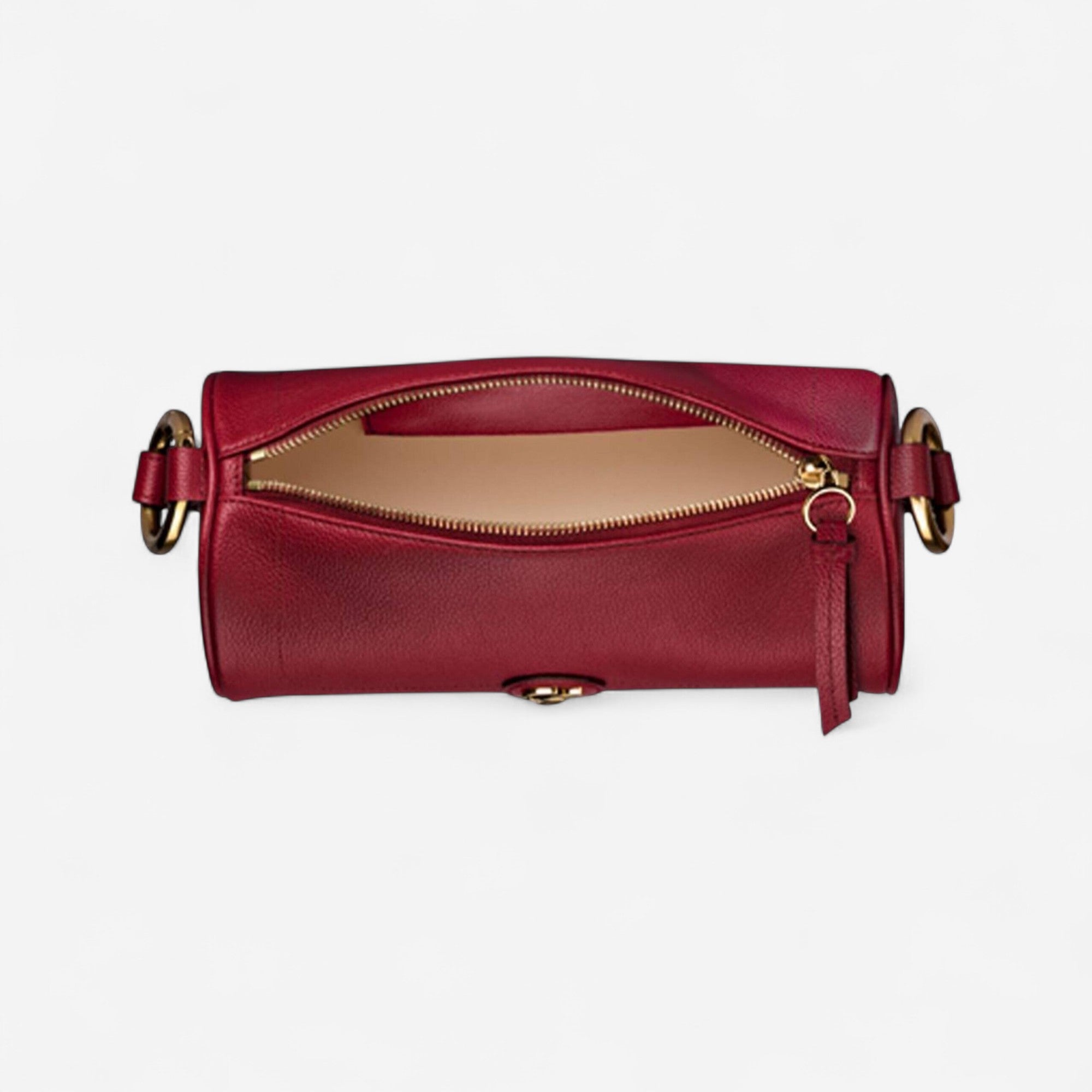 Chopard Happy Sport Bordeaux Leather Shoulder Bag 95000-1201 - THE SOLIST