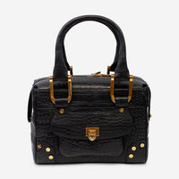Chopard Caroline Mini Matte Black Alligator Leather Handbag 95000-0176