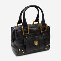 Chopard Caroline Mini Matte Black Alligator Leather Handbag 95000-0176