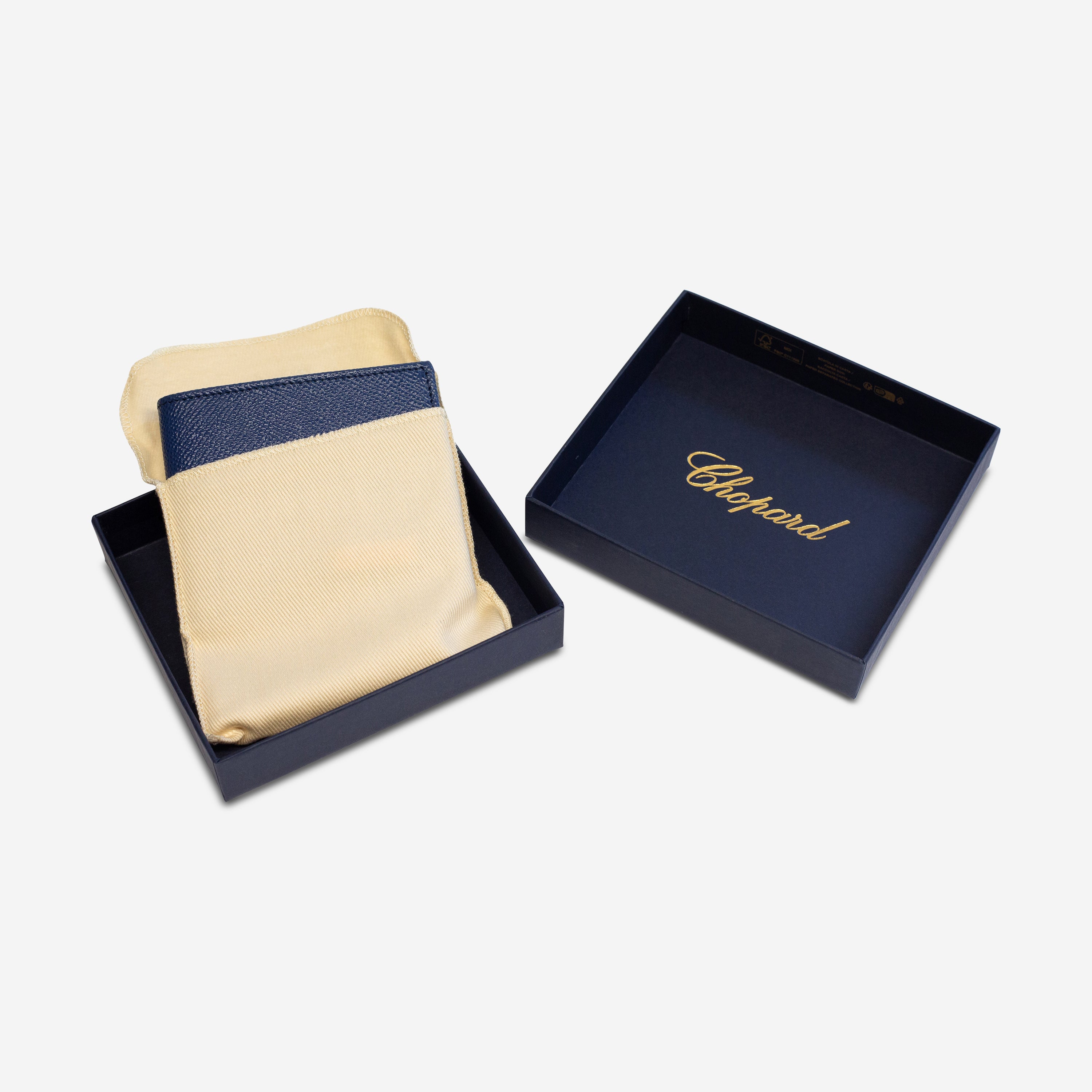 Chopard Il Classico N°9 Blue Leather Mini Wallet 95012-0182