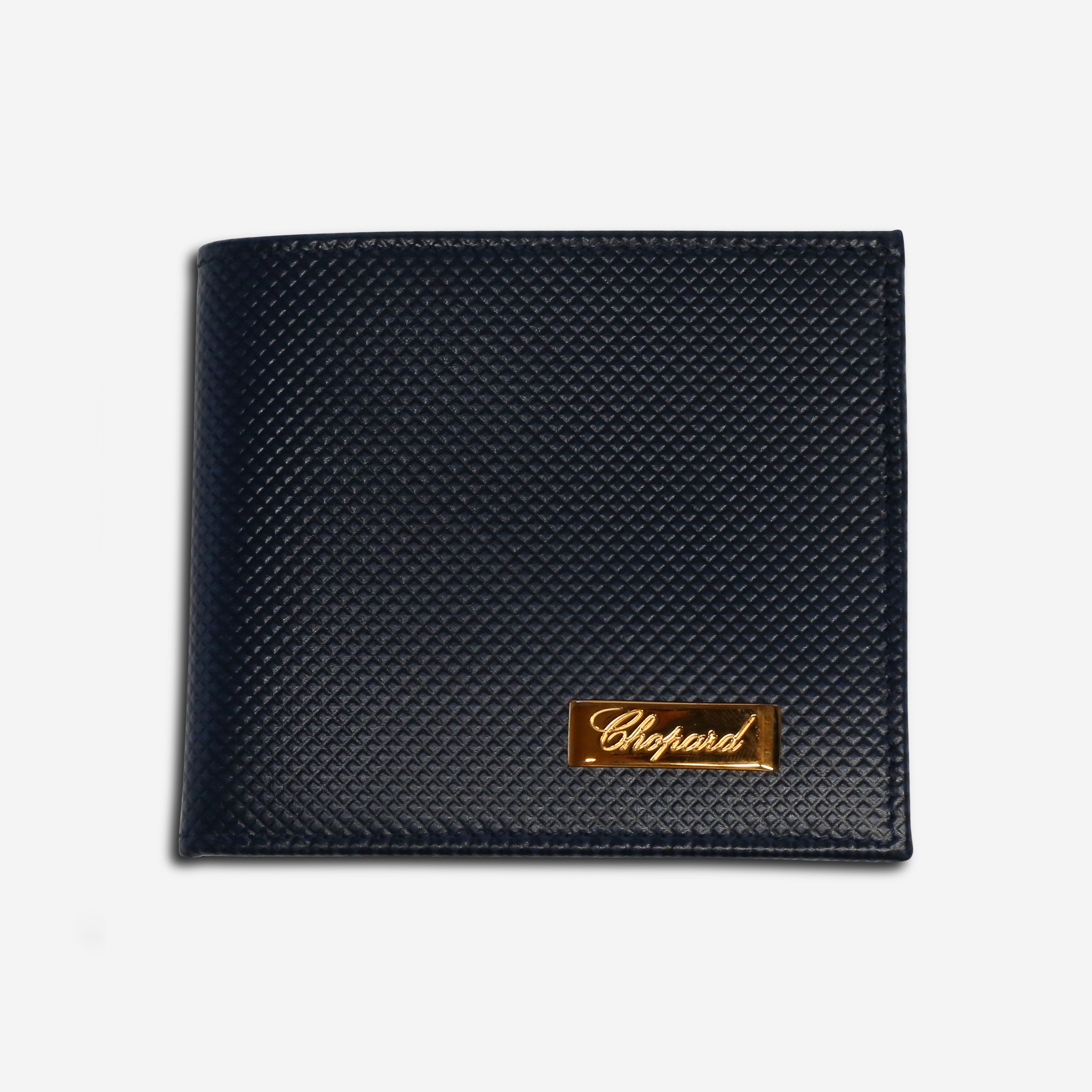 Chopard Classic Racing Dark Blue Leather Unisex Mini Wallet 95012-0319