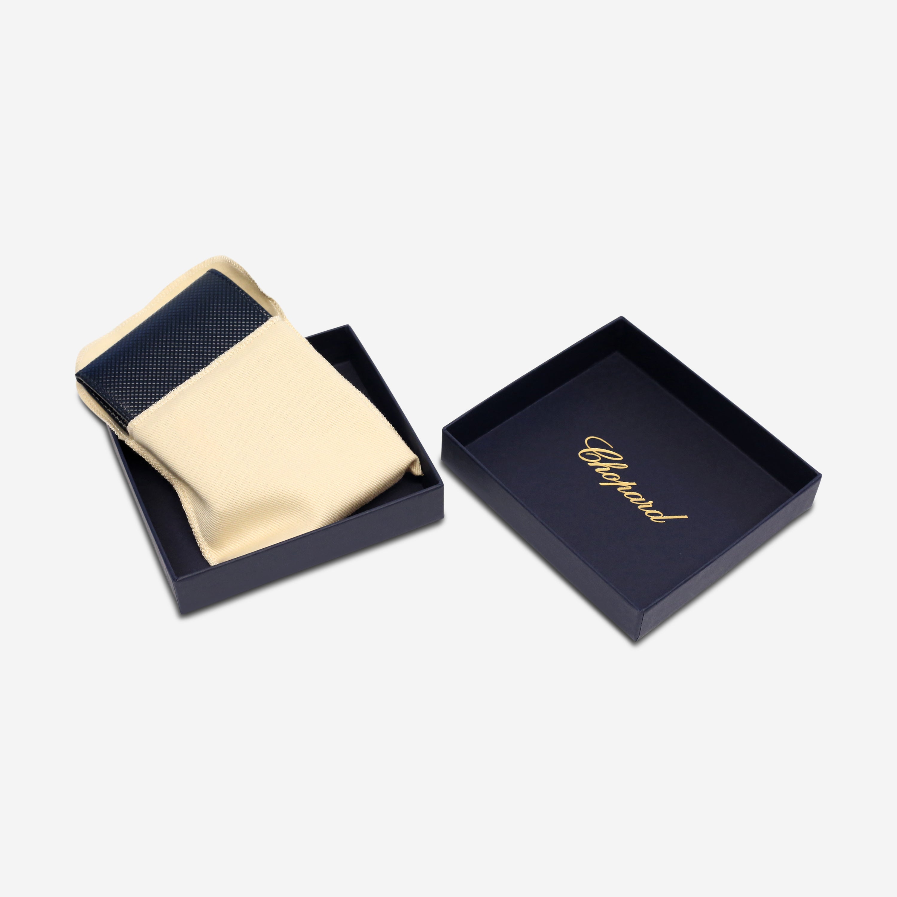 Chopard Classic Racing Dark Blue Leather Unisex Mini Wallet 95012-0319