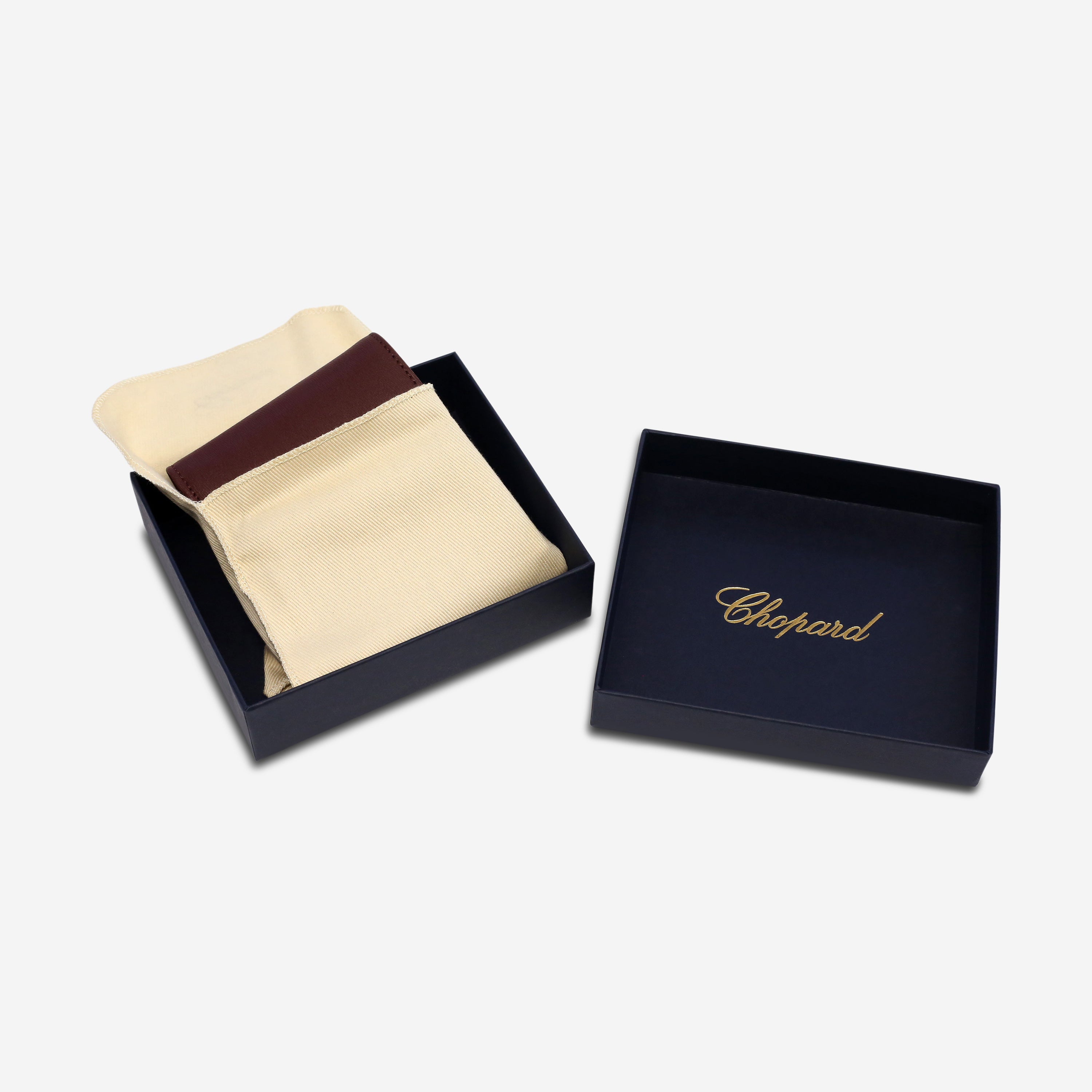 Chopard Classic Burgundy Leather Unisex Mini Wallet 95012-0350