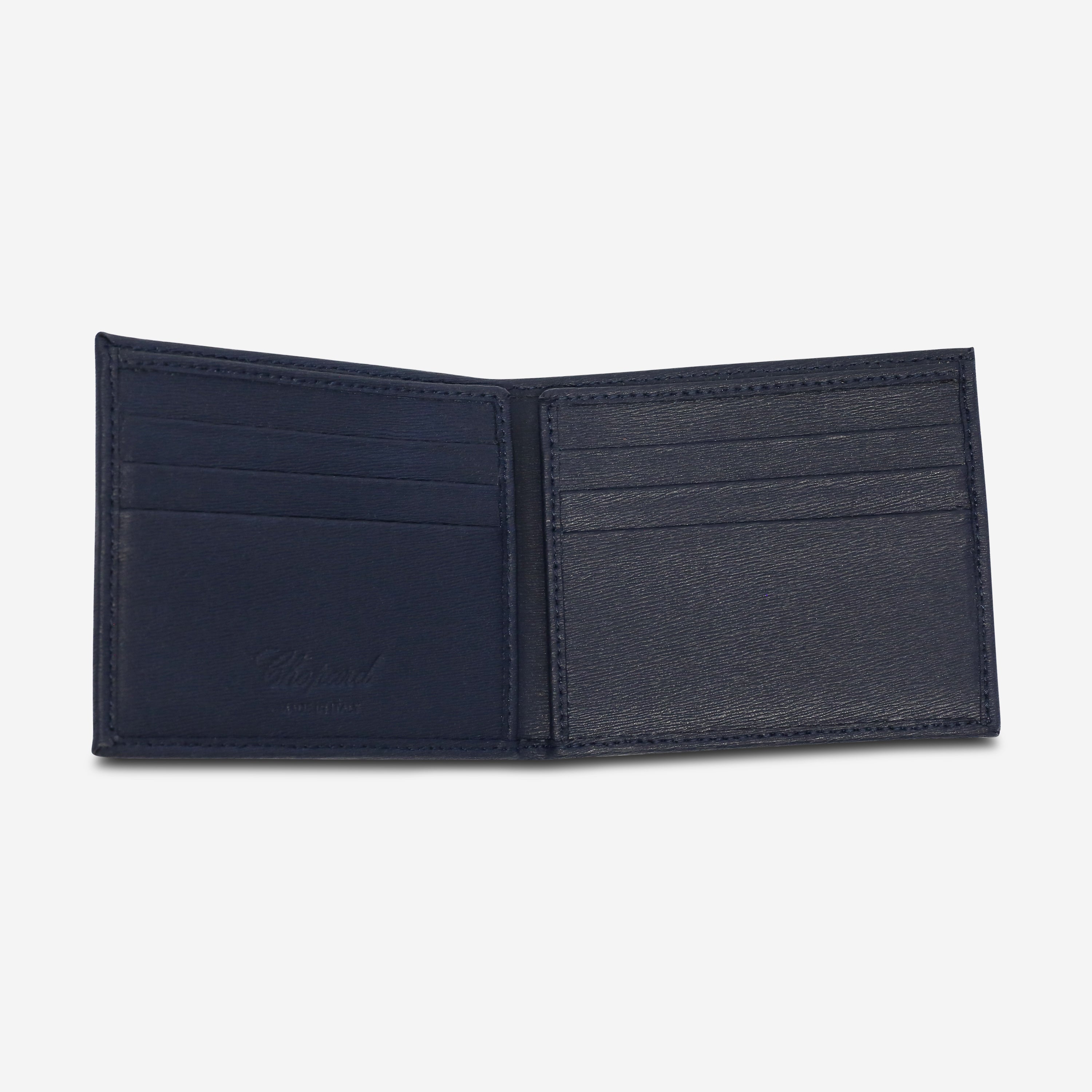 Chopard Classic Blue Leather Mini Wallet 95012-0353