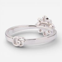 Gucci Flower 18K White Gold Diamond Ring YBC7962170010 - THE SOLIST