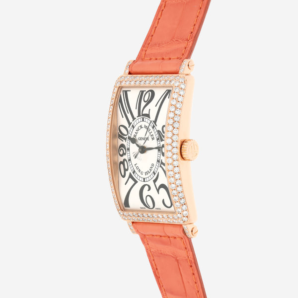 Franck Muller Long Island 18K Rose Gold Diamond Automatic Women's Watch 957SCATFODa
