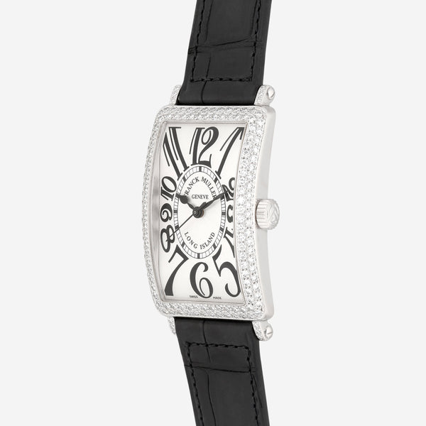 Franck Muller Long Island 18K White Gold Diamond Automatic Women's Watch 957SCATFODb