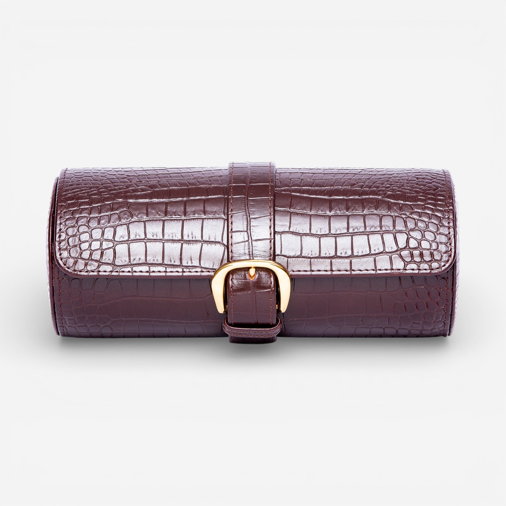 Rapport London Brompton Leather Three-Watch Roll D16