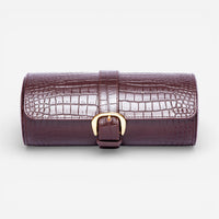 Rapport London Brompton Leather Three-Watch Roll D16