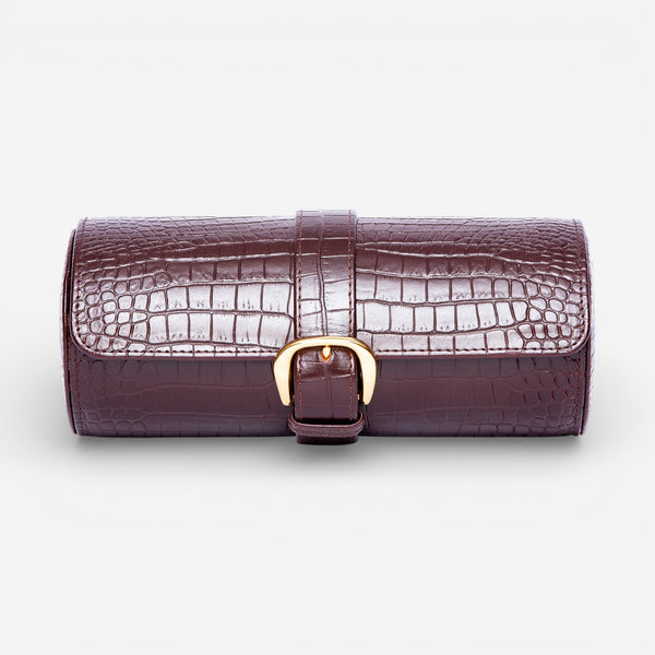 Rapport London Brompton Leather Three-Watch Roll D16 - THE SOLIST