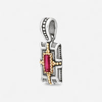 Konstantino Dome Sterling Silver & 18K Yellow Gold Corundum Pendant MEKJ736-538