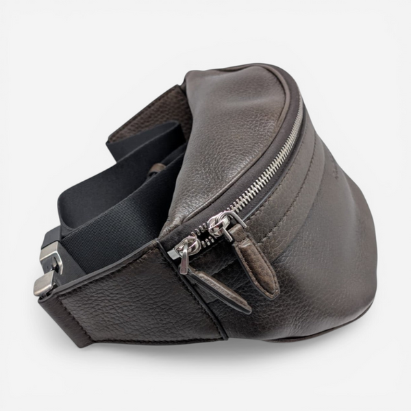 Salvatore Ferragamo Dynamo Men's 719746 Brown Belt Bag MSRP $990 - THE SOLIST