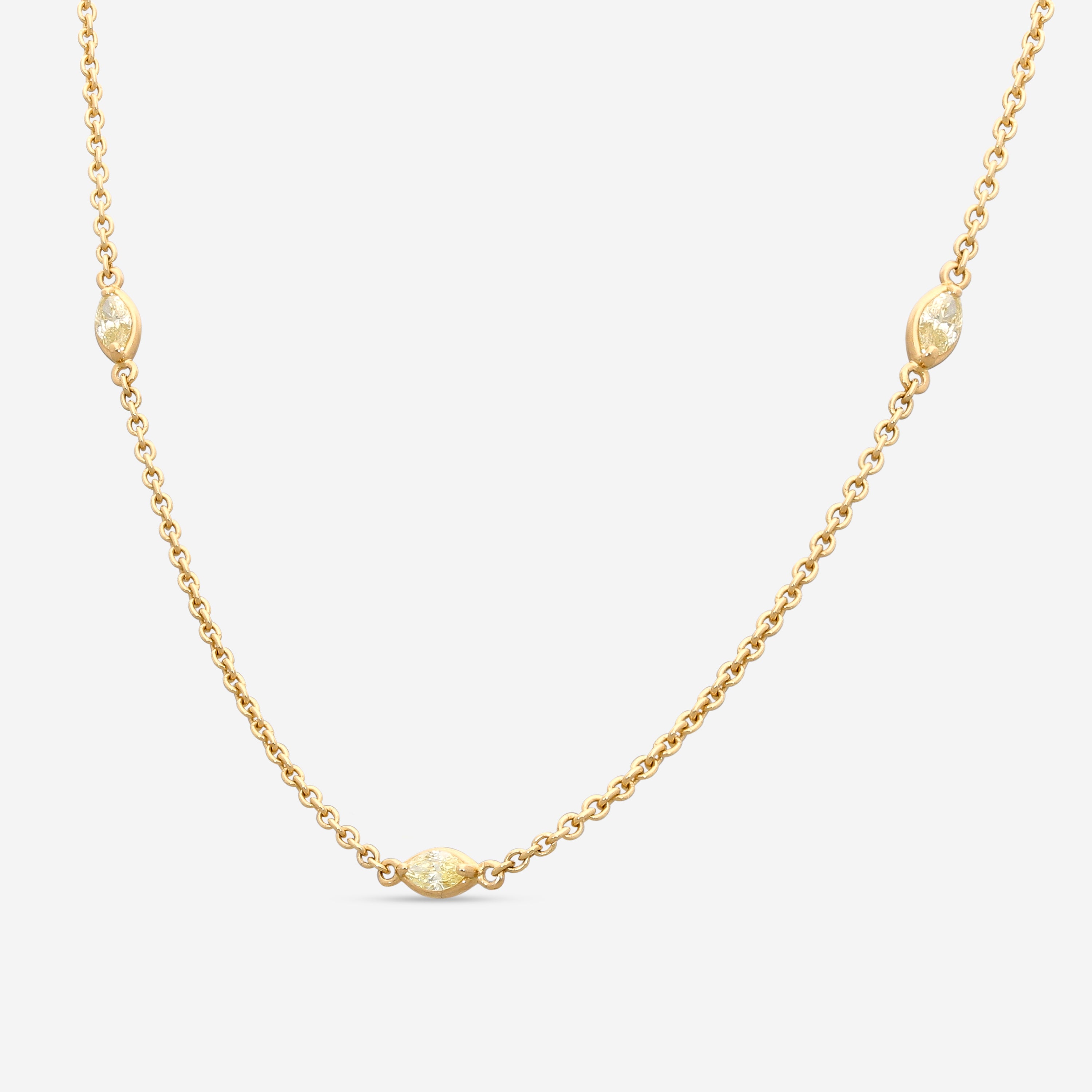 Roberto Coin 18K Yellow Gold Diamond Necklace 9991190AY18X7