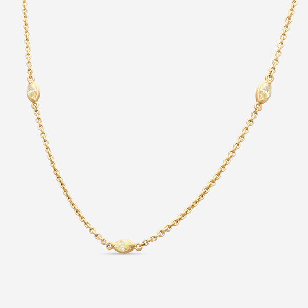 Roberto Coin 18K Yellow Gold Diamond Necklace 9991190AY18X7