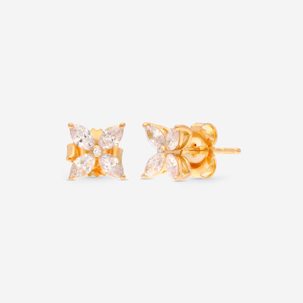 Roberto Coin 18K Yellow Gold Diamond Earrings 9991209AYERX