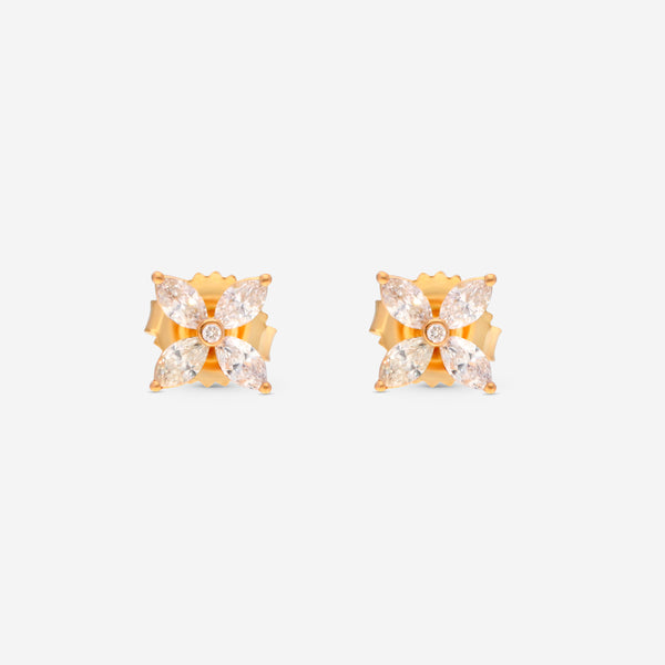 Roberto Coin 18K Yellow Gold Diamond Earrings 9991210AYERX