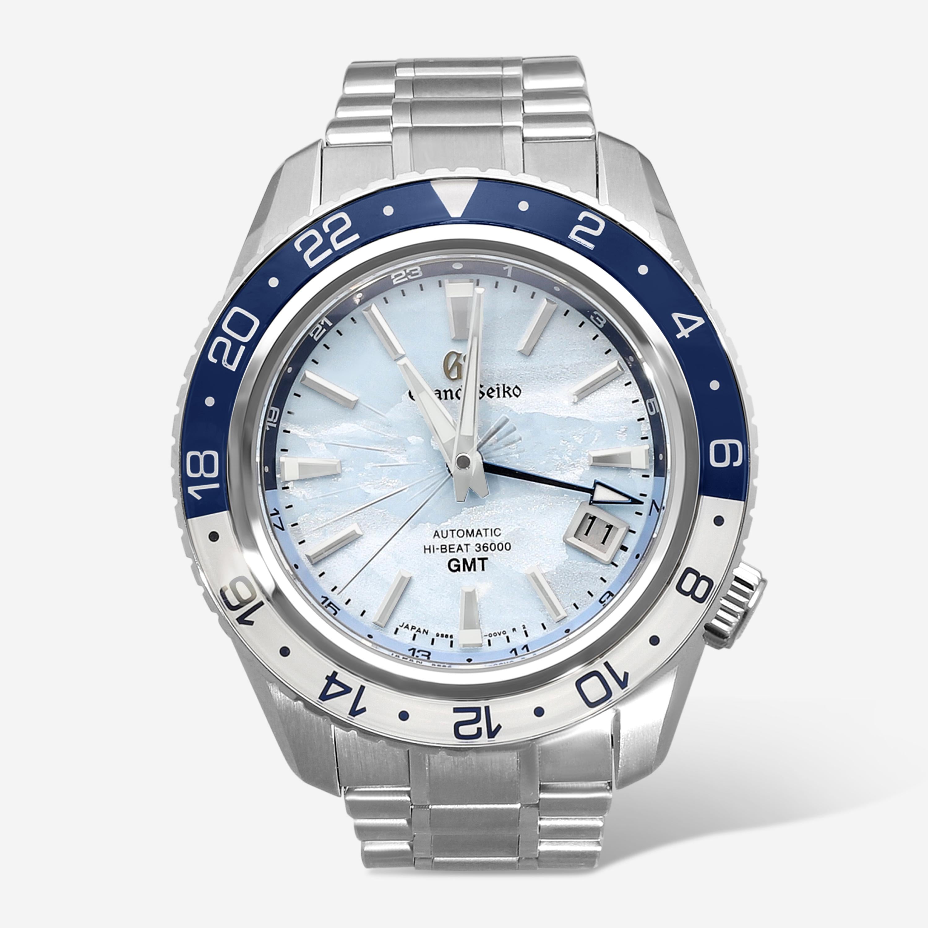 Grand Seiko 25th Anniversary GMT Stainless Steel Automatic Men's Watch SBGJ275
