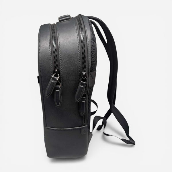 Salvatore Ferragamo Men's 704181 Black Leather Backpack MSRP $2300 - THE SOLIST