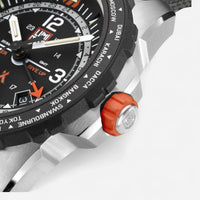 LUMINOX Bear Grylls Survival "Never Give Up" Stainless Steel GMT Quartz Watch XB.3761