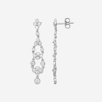 Suna Platinum Diamond Drop Lace Earrings E2420P
