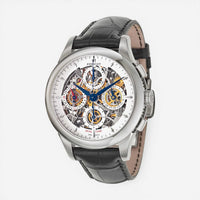 Perrelet Chrono Dualtime Stainless Steel Automatic Men's Watch A1010/7