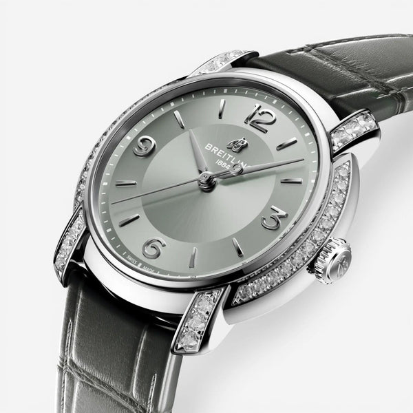 Breitling Premier Stainless Steel Automatic Ladies Watch A10310671M1P1