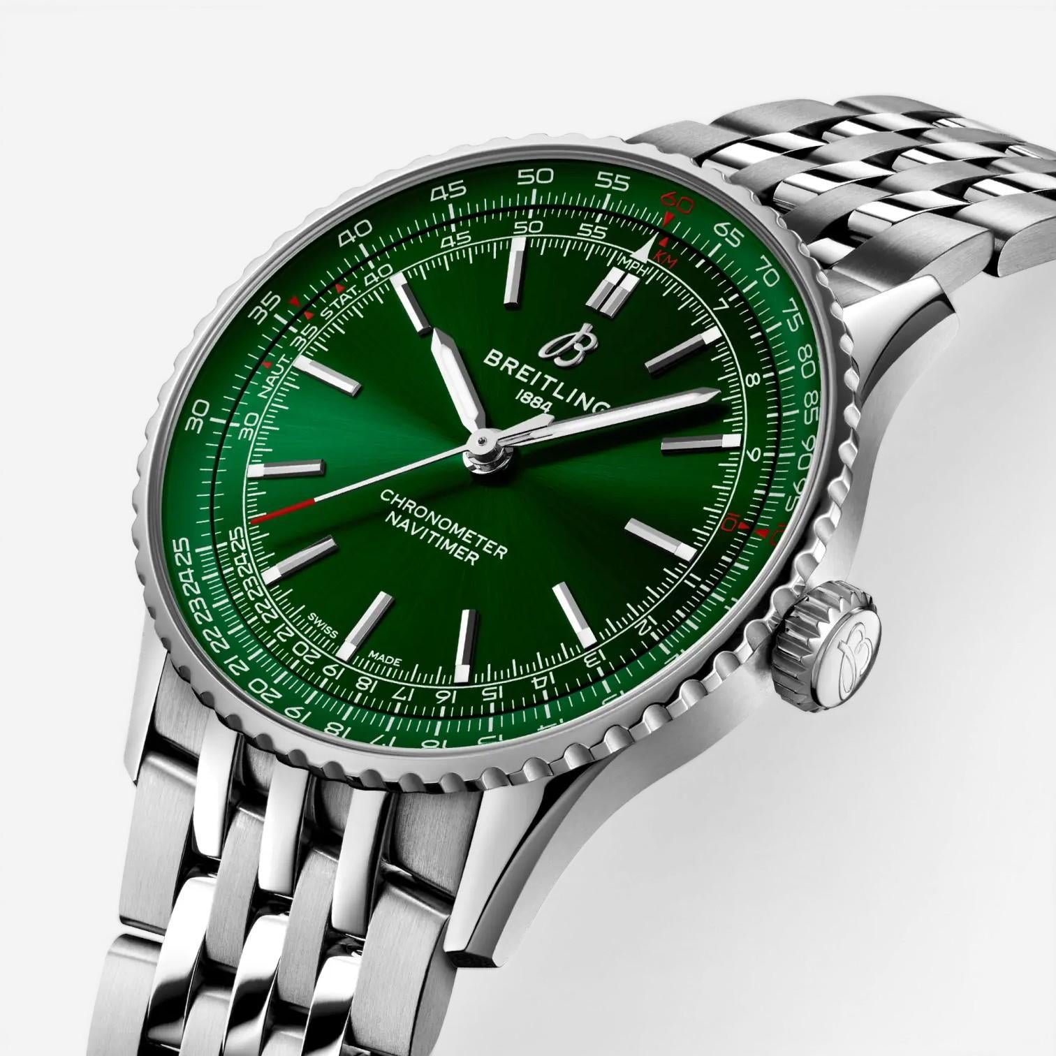 Breitling Navitimer Stainless Steel Automatic Men's Watch A17329371L1A1