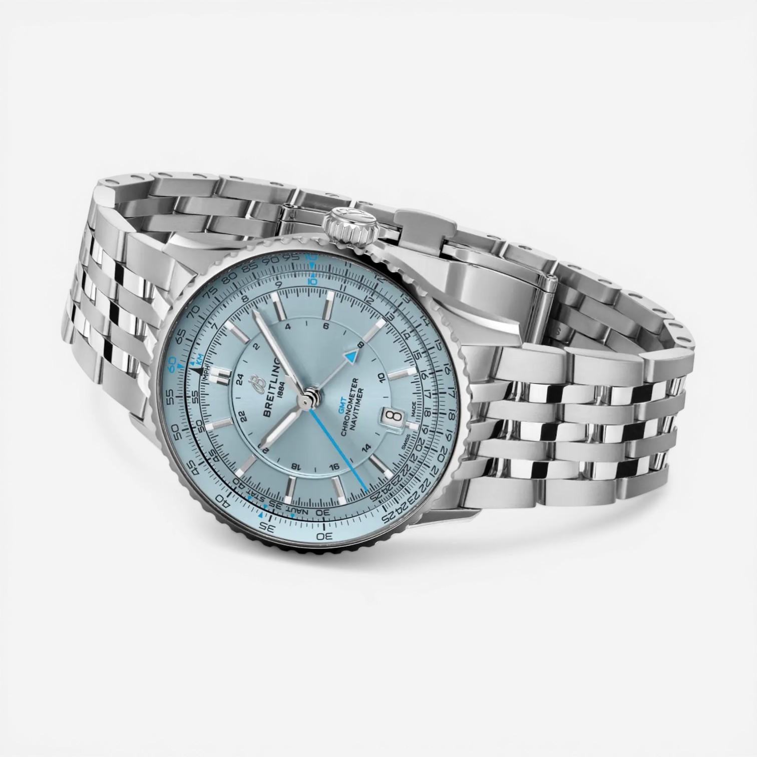 Breitling Navitimer GMT Stainless Steel Automatic Men's Watch A32310171C1A1