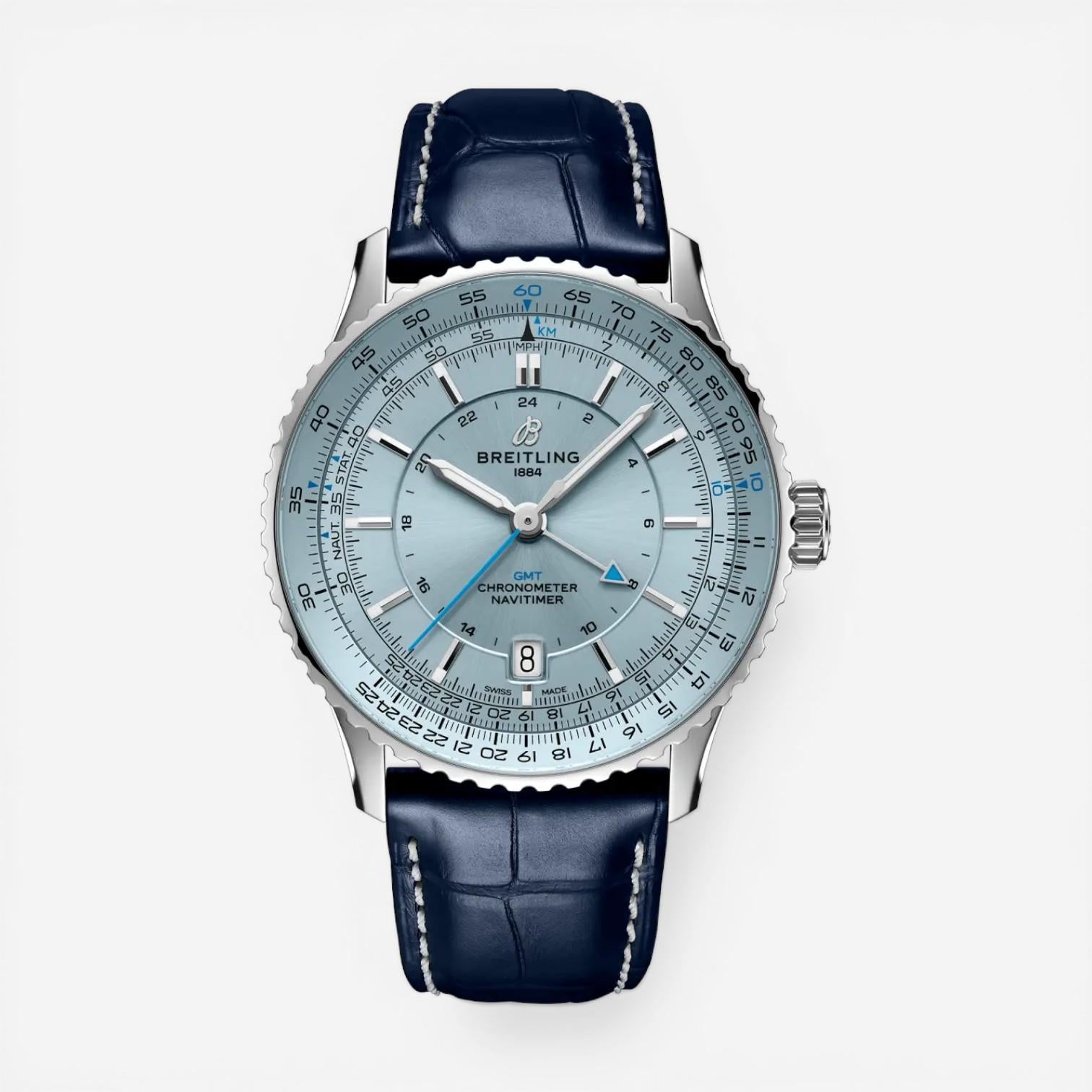 Breitling Navitimer GMT Stainless Steel Automatic Men's Watch A32310171C1P1