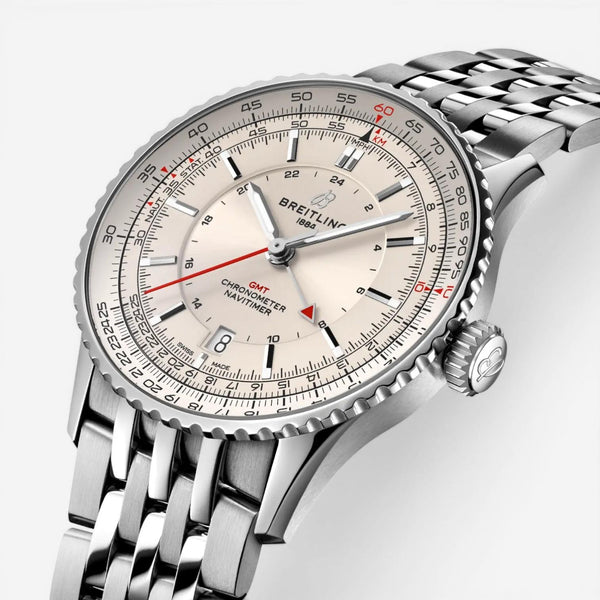 Breitling Navitimer GMT Stainless Steel Automatic Men's Watch A32310211G1A1