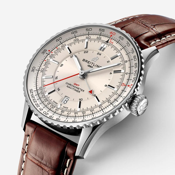 Breitling Navitimer GMT Stainless Steel Automatic Men's Watch A32310211G1P1