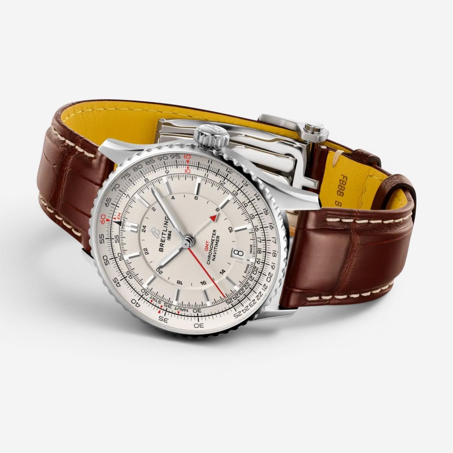 Breitling Navitimer GMT Stainless Steel Automatic Men's Watch A32310211G1P1