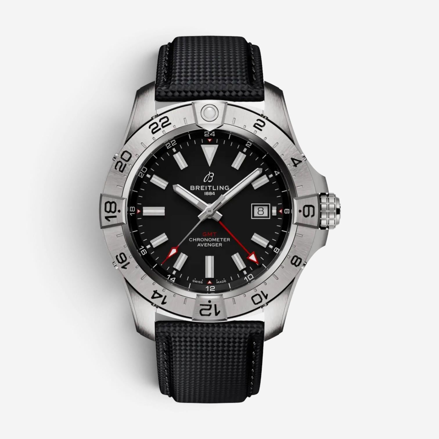 Breitling Avenger GMT Stainless Steel Automatic Men's Watch A32320101B1X1