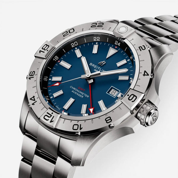 Breitling Avenger GMT Stainless Steel Automatic Men's Watch A32320101C - THE SOLIST