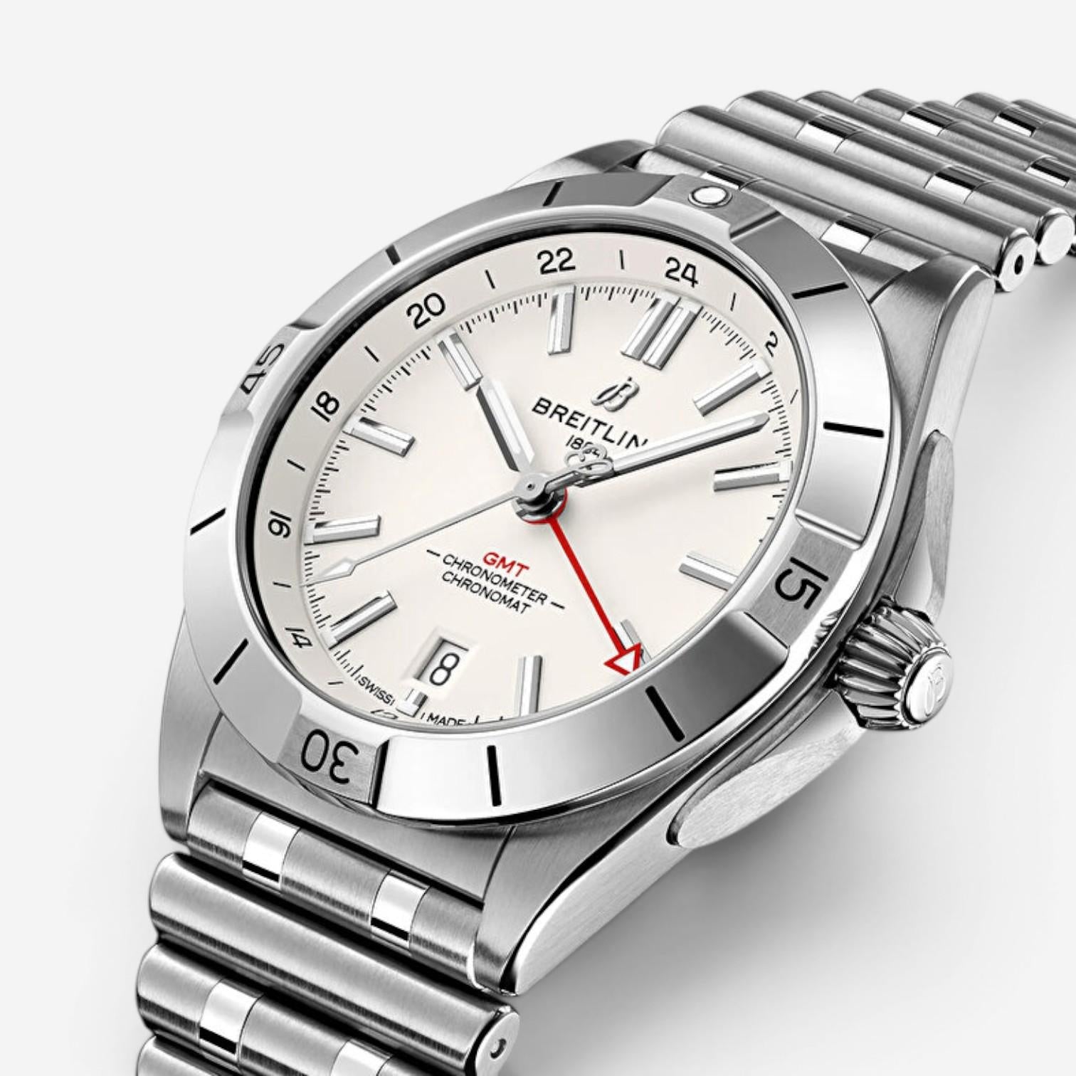 Breitling Chronomat GMT Stainless Steel Automatic Men's Watch A32398101A1A1