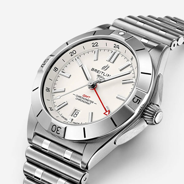 Breitling Chronomat GMT Stainless Steel Automatic Men's Watch A32398101A1A1