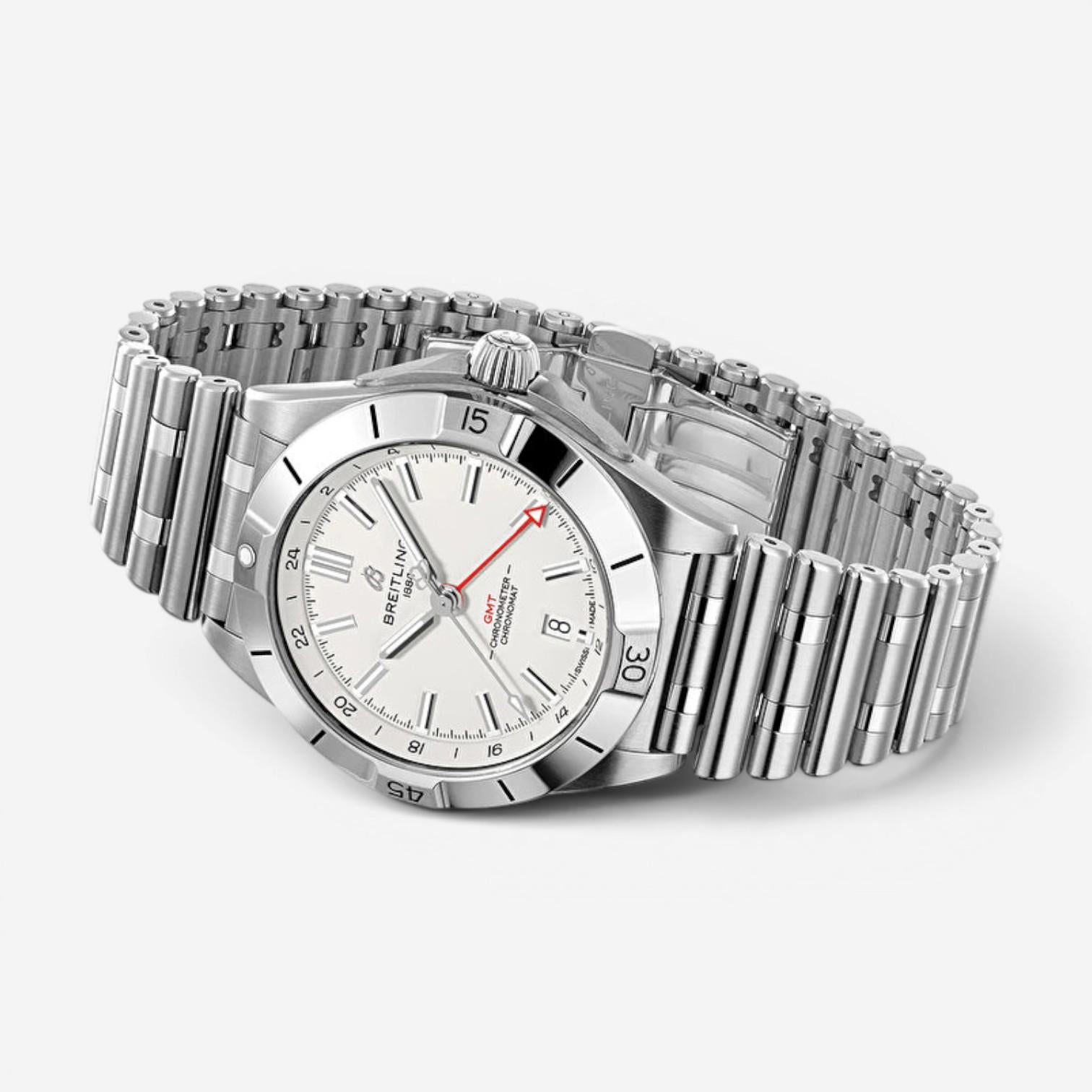 Breitling Chronomat GMT Stainless Steel Automatic Men's Watch A32398101A1A1