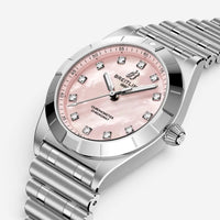 Breitling Chronomat Stainless Steel Diamond Quartz Ladies Watch A72310101K1A1