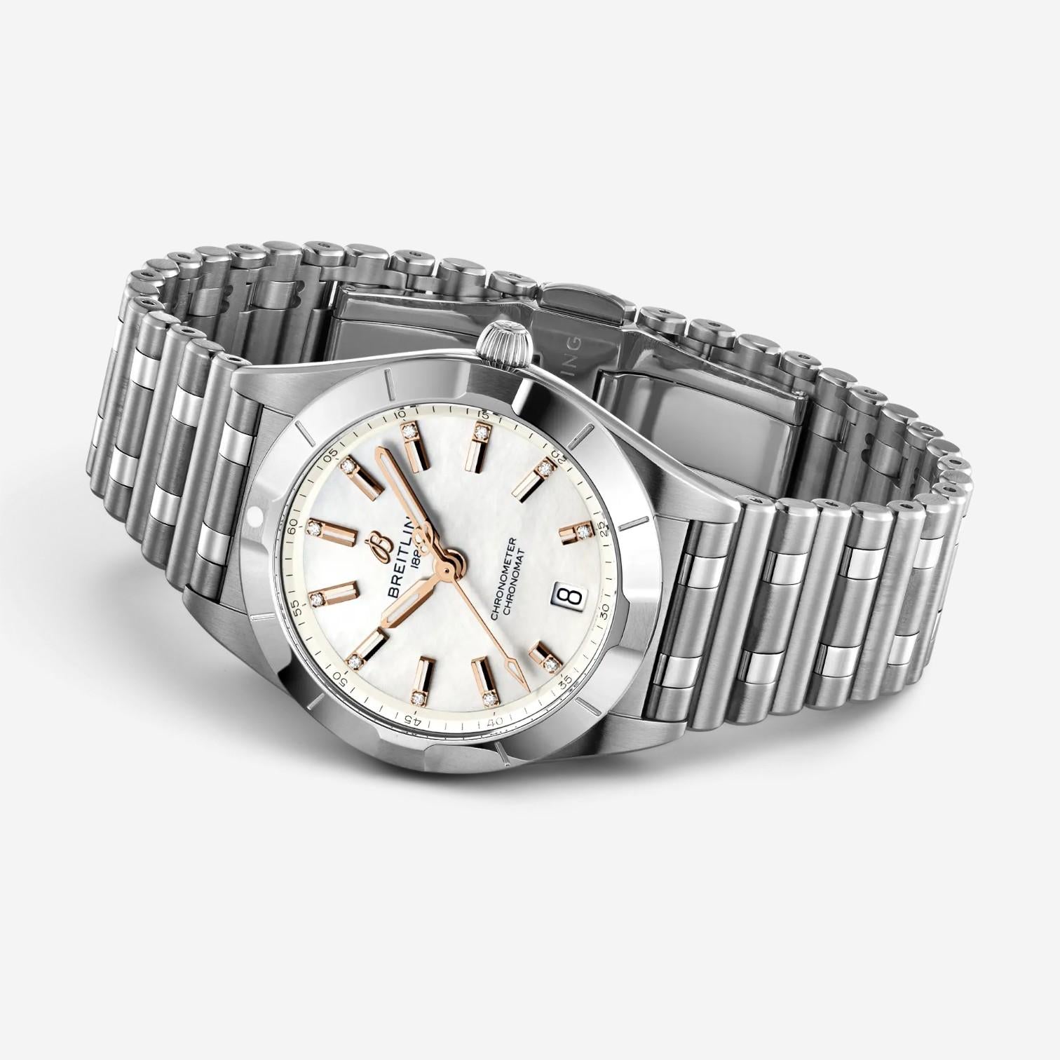 Breitling Chronomat 32 Stainless Steel SuperQuartz Ladies Watch A77310101A4A1