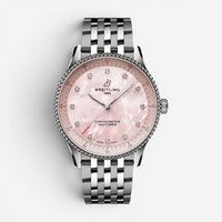 Breitling Navitimer Diamond Stainless Steel Quartz Ladies Watch A77320D91K1A1