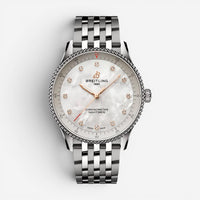 Breitling Navitimer Diamond Stainless Steel Quartz Ladies Watch A77320E61A2A1