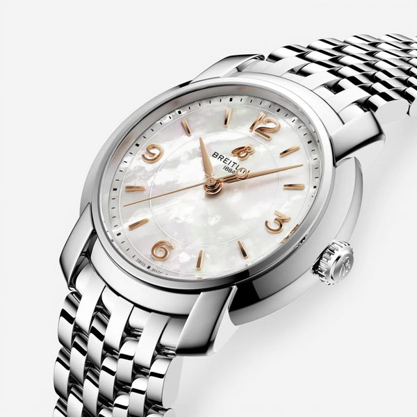 Breitling Premier Stainless Steel Quartz Ladies Watch A77330121A2A1