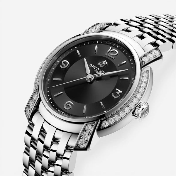 Breitling Premier Stainless Steel Quartz Ladies Watch A77330671B1A1