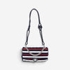 Chanel Quilted Striped Jersey Canvas Rope Single Flap Bag AAV9424