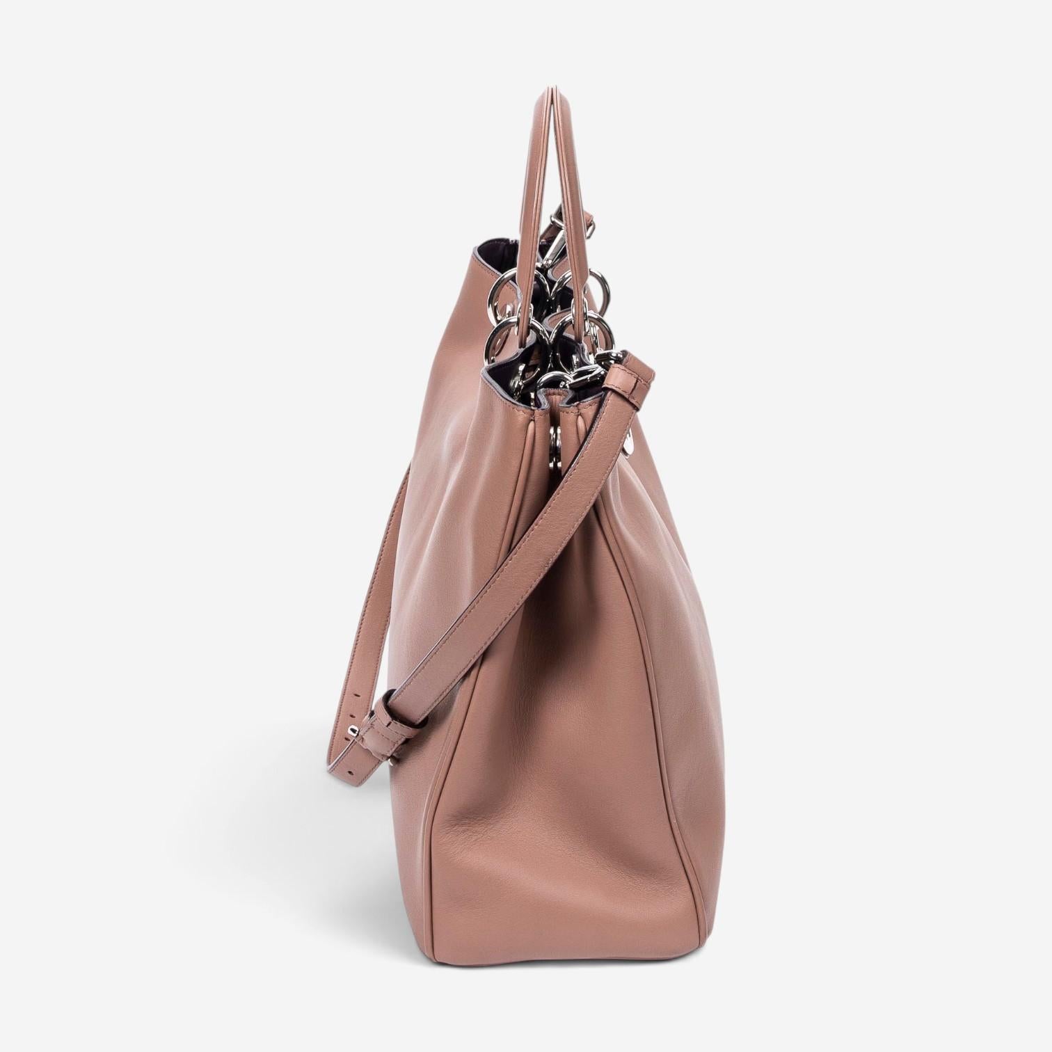 Dior Light Brown Calf Leather Large Shopper Tote AAW9482