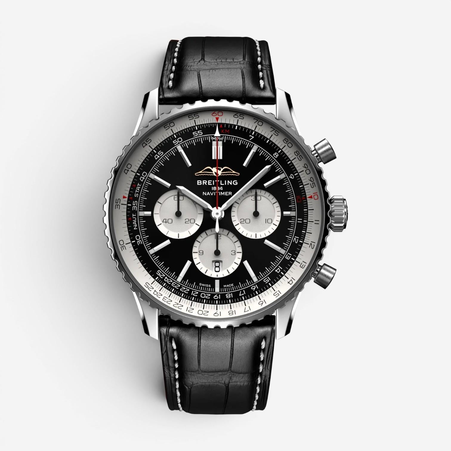 Breitling Navitimer Chronograph Stainless Steel Automatic Men's Watch AB0137211B