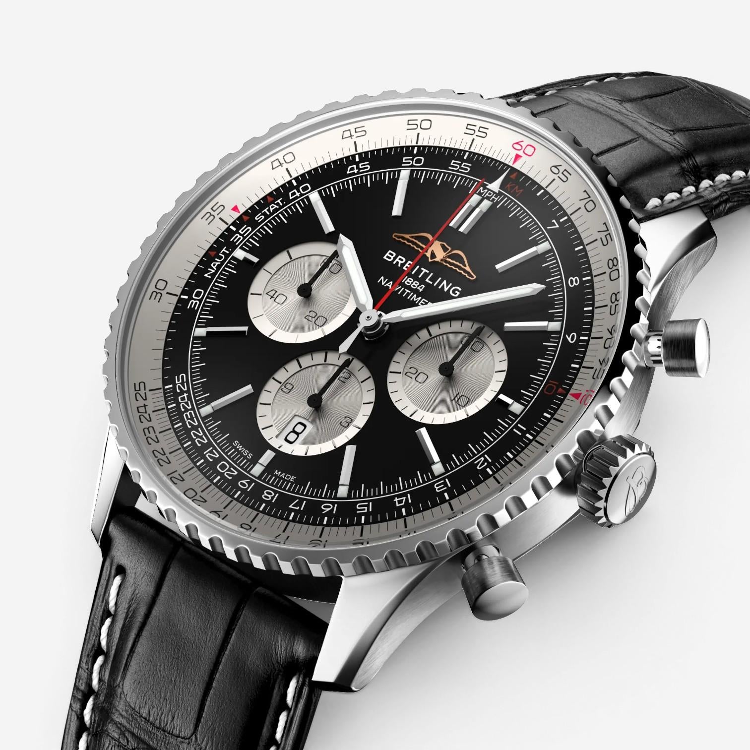 Breitling Navitimer Chronograph Stainless Steel Automatic Men's Watch AB0137211B
