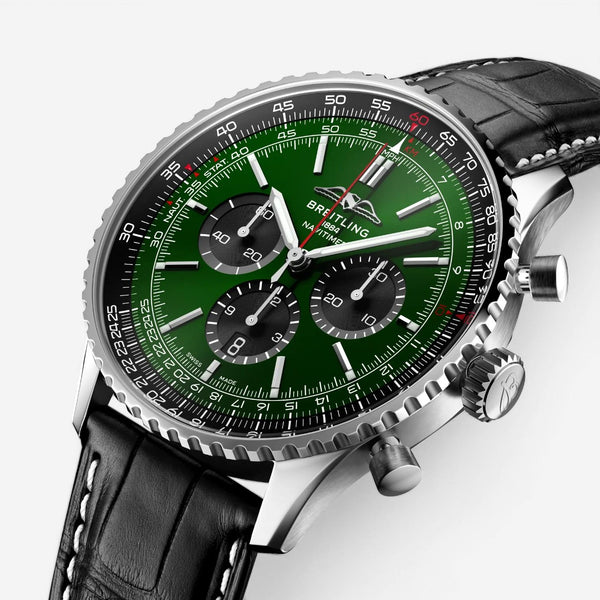 Breitling Navitimer Chronograph Stainless Steel Automatic Men's Watch AB0137241L